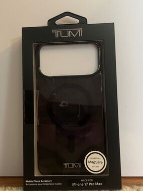 Tumi Black MagSafe-Compatible iPhone 17 Pro Max Protective Case